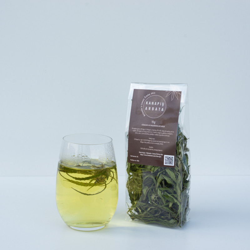 Pluoštinių kanapių lapų ir žiedynų arbata - 15 g