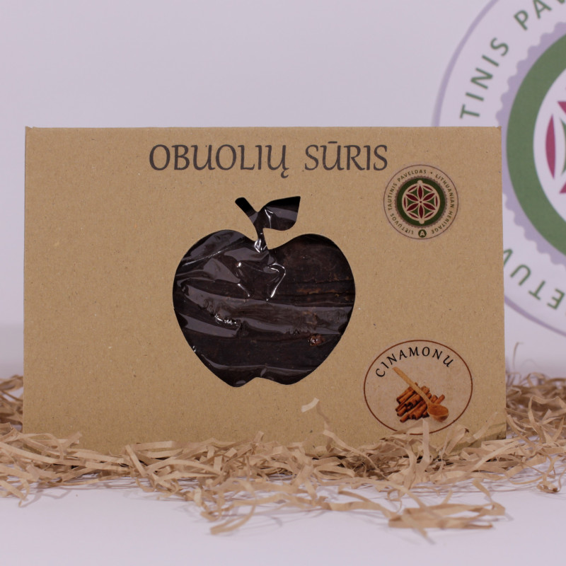 Obuolių sūris su cinamonu, dėžutėje, apie 220 g