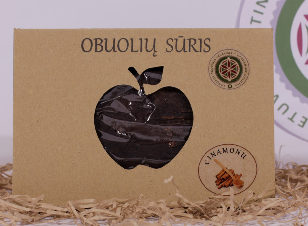 Obuolių sūris su cinamonu, dėžutėje, apie 220 g