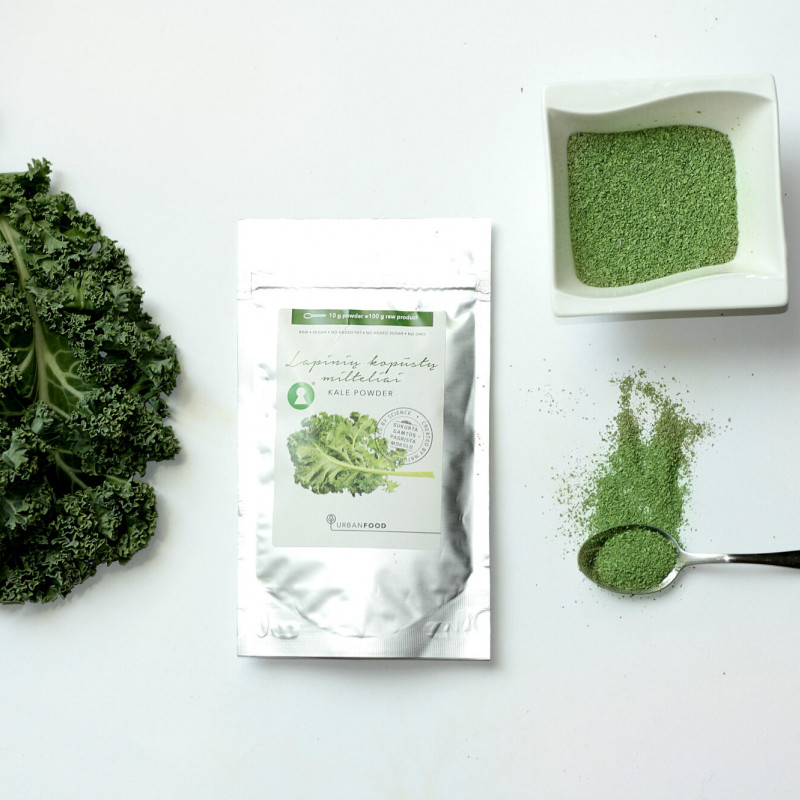 Lapinių kopūstų (Kale) milteliai EKOLOGIŠKI 50 g