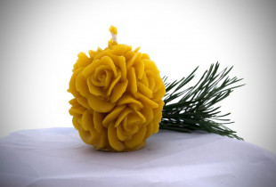 Bičių vaško žvakė...