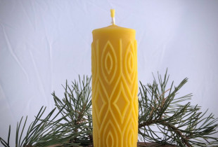 Bičių vaško žvakė...