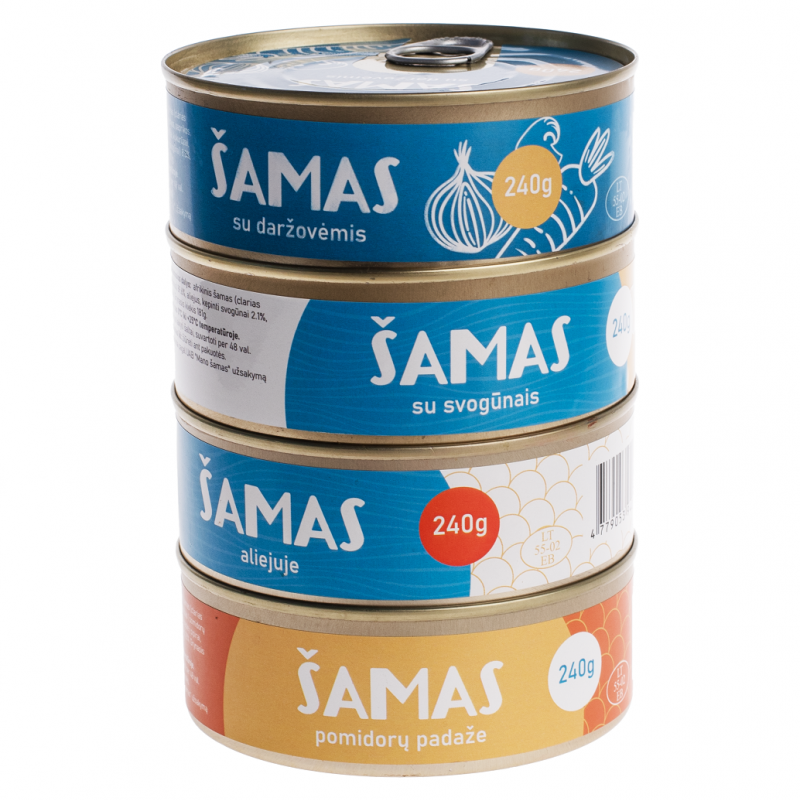 Šamo konservai aliejuje