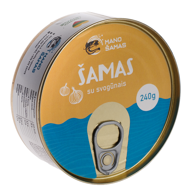 Šamo konservai su kepintais svogūnais