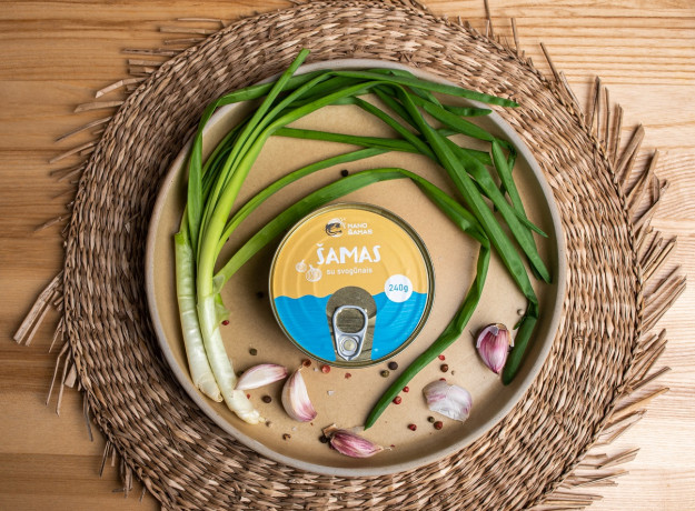 Šamo konservai su kepintais svogūnais