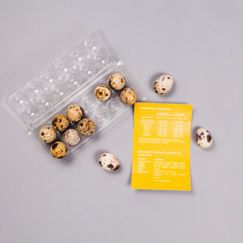 Putpelių kiaušiniai, 12 vnt.