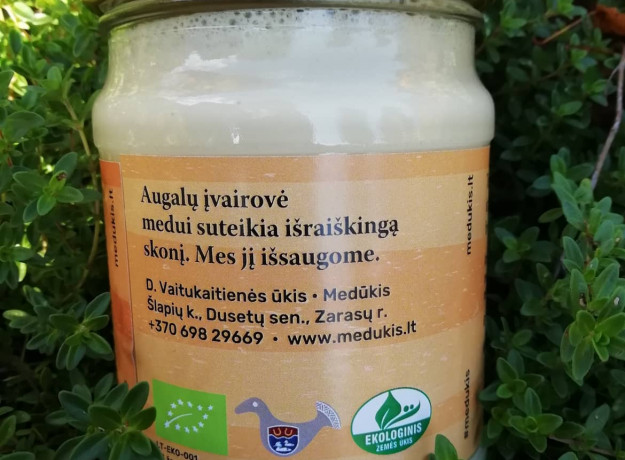 Ekologiškas kreminis medus 220 g