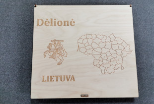 Dėlionė „Lietuva“ su dėžute