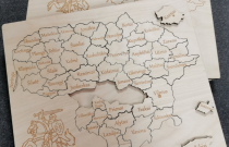 Dėlionė „Lietuva“ su dėžute