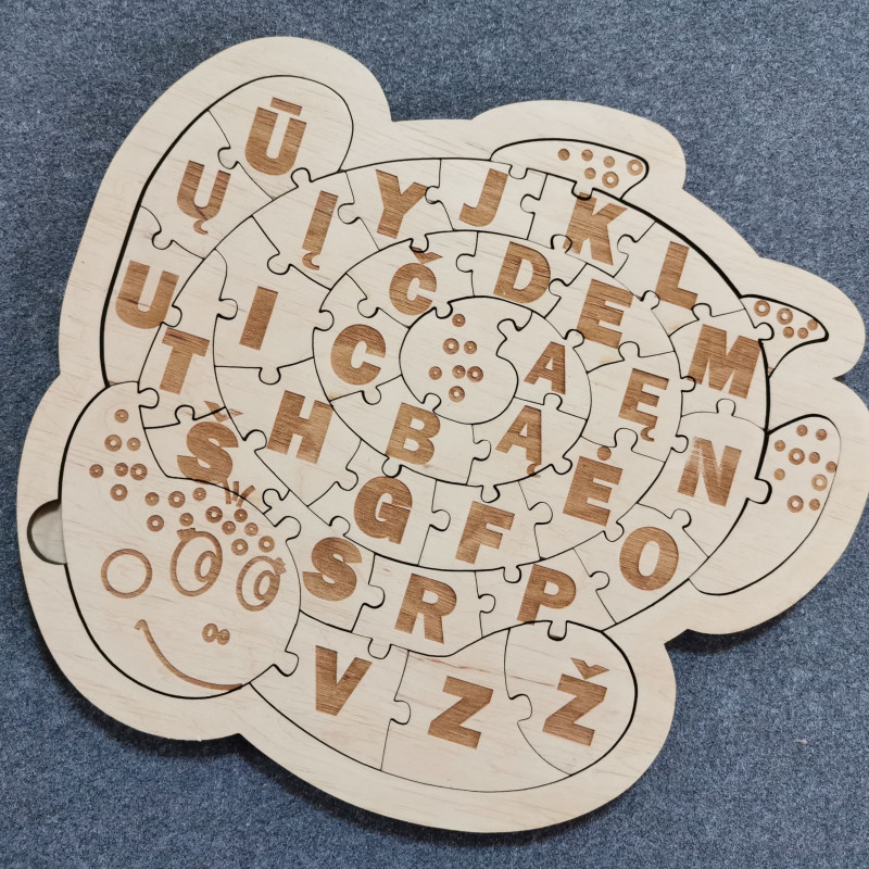 Dėlionė „Vėžliuko abėcėlė“