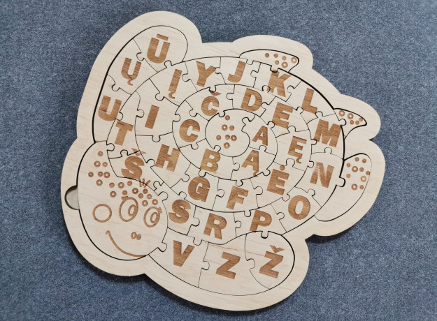 Dėlionė „Vėžliuko abėcėlė“