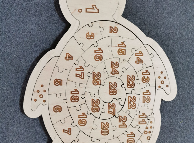 Dėlionė „Vėžliuko skaičiai“