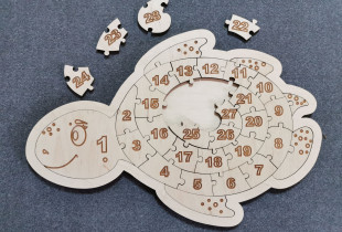 Dėlionė „Vėžliuko skaičiai“