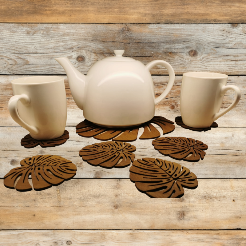 Stalo padėkliukai „Monstera“