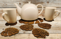 Stalo padėkliukai „Monstera“