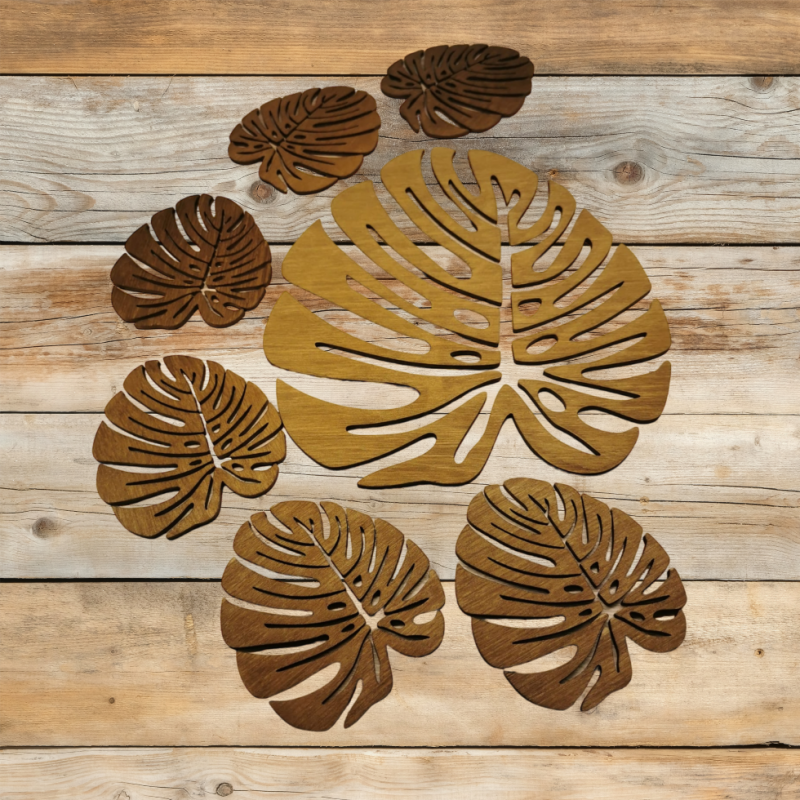 Stalo padėkliukai „Monstera“