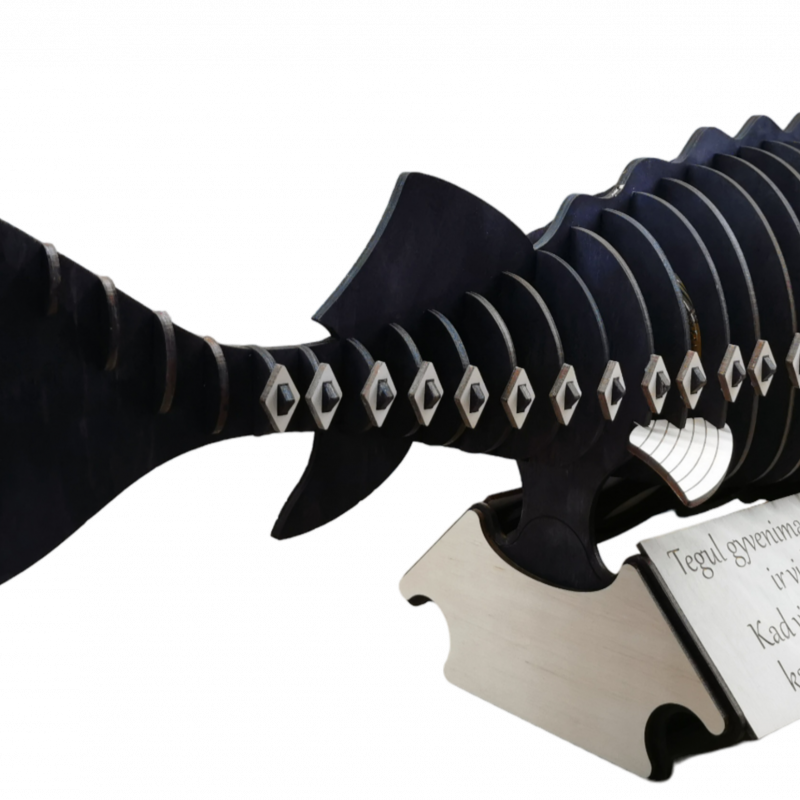 Dekoracija buteliui „Erškėtas“