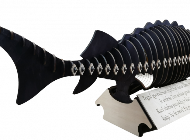 Dekoracija buteliui „Erškėtas“