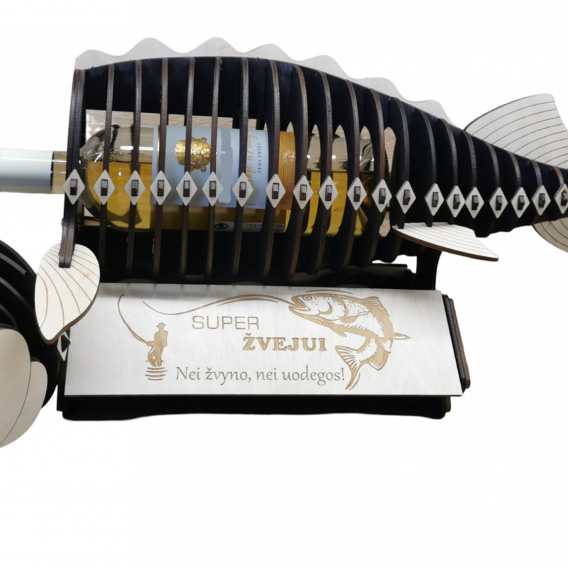 Dekoracija buteliui „Erškėtas“