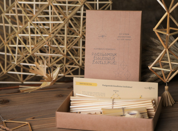 Kūrybinis rinkinys ,,Pasigamink šiaudinius žaisliukus”