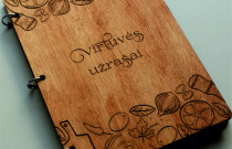 Medinė užrašų knygutė „Virtuvės užrašai”