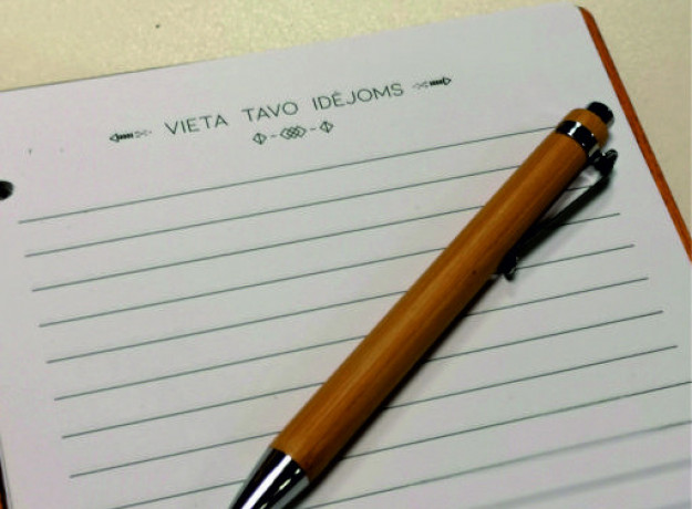 Medinė užrašų knygutė „Virtuvės užrašai”