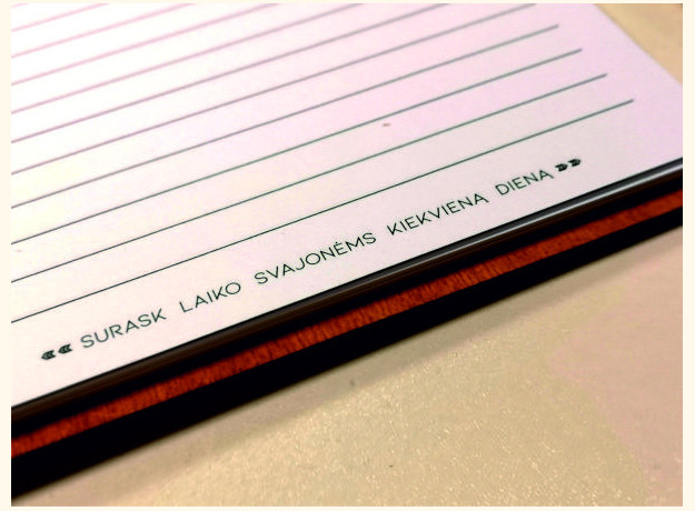 Medinė užrašų knygutė „Virtuvės užrašai”