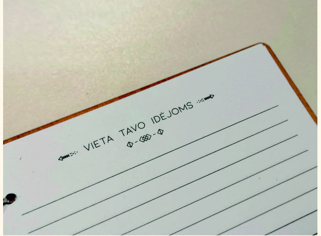 Medinė užrašų knygutė „Virtuvės užrašai”