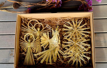 Šiaudinių žaisliukų rinkinys (9 vnt.)