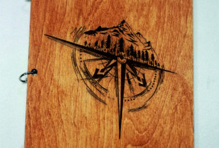 Medinė užrašų knygutė...