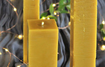 Žvakė Karališka kampuota klasika I iš ekologiško bičių vaško