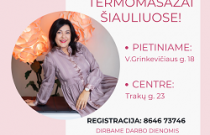 Dovanų kuponas termomasažui Šiauliuose 1 seansas