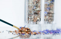 Prieskoninė druska su rugiagėlėmis