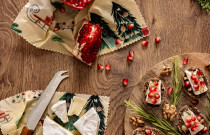 3 dydžių bičių vaško drobelių rinkinukas (Kalėdinis)