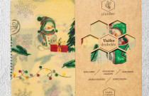 3 dydžių bičių vaško drobelių rinkinukas (Kalėdinis)