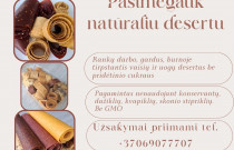 Rankų darbo džiovintos vaisių ir uogų juostelės (saldainiai/pastilės/gardumynai)