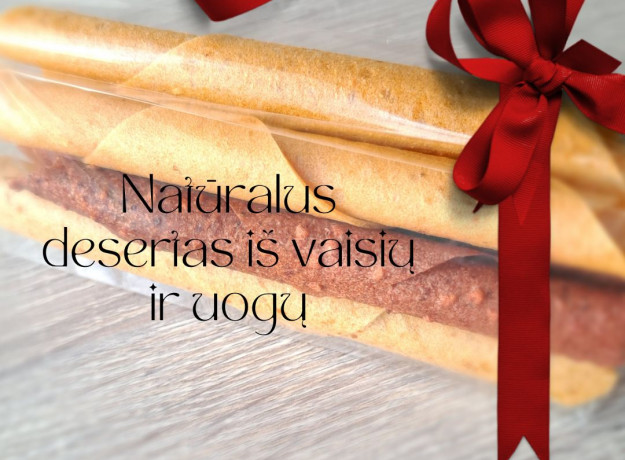 Rankų darbo džiovintos vaisių ir uogų juostelės (saldainiai/pastilės/gardumynai)