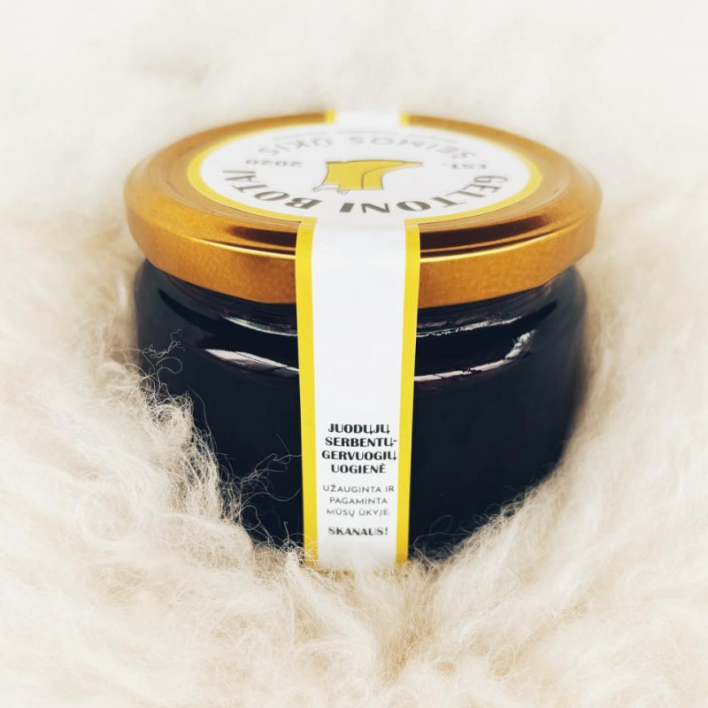 GERVUOGIŲ - JUODŲJŲ SERBENTŲ uogienė