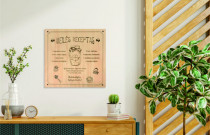 Graviruota medinė lentelė „Meilės receptas”