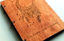 Medinė užrašų knygutė „Sapnų gaudyklė”