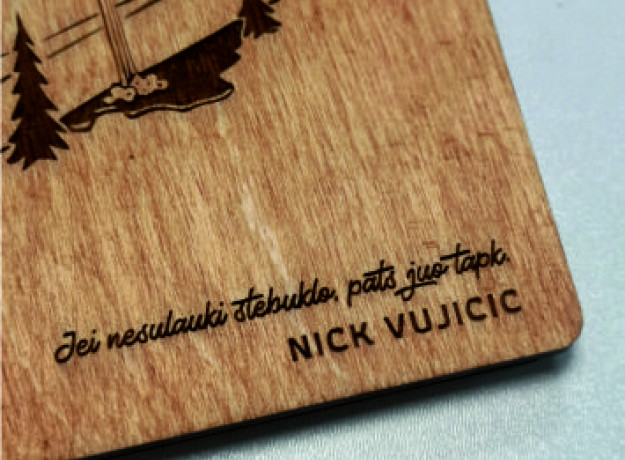 Medinė užrašų knygutė „Puodelis ant knygų”