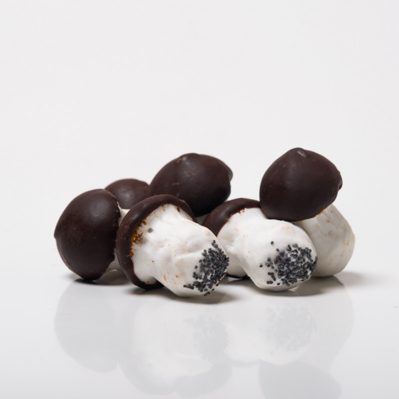 Meduoliniai Grybukai su šokolado glaistu (500 gr.)