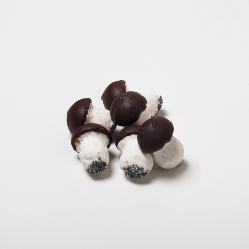 Meduoliniai Grybukai su šokolado glaistu (500 gr.)