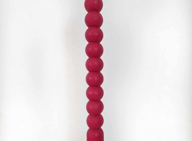 Bičių vaško žvakė „Burbuliukas” (raudona)