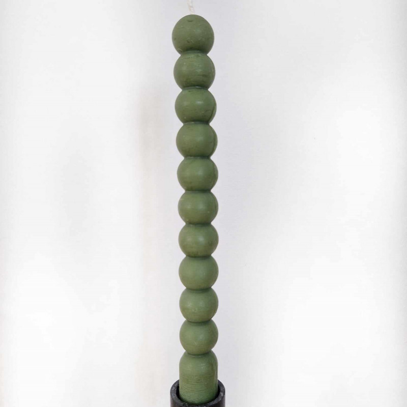 Bičių vaško žvakė „Burbuliukas” (žalia)