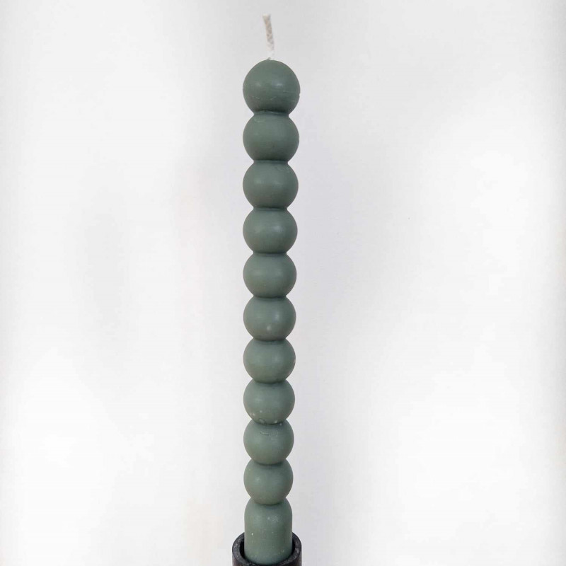 Bičių vaško žvakė „Burbuliukas” (žaliai mėlyna)