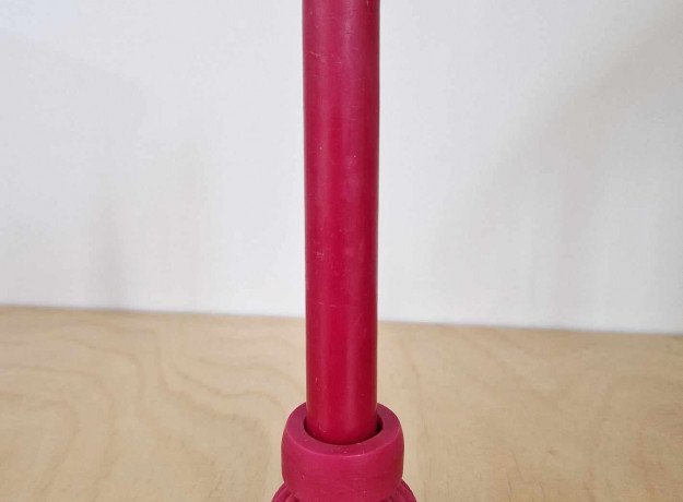 Bičių vaško žvakė „Dėlionė” (raudona)