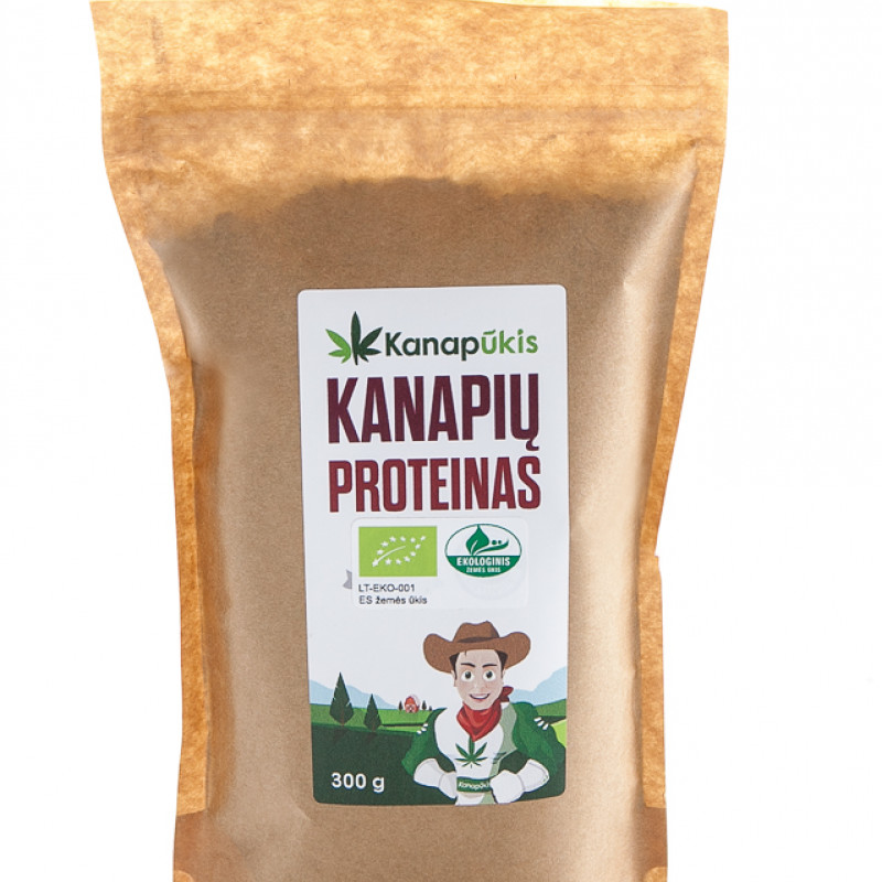 Ekologiškas kanapių proteinas 300 g