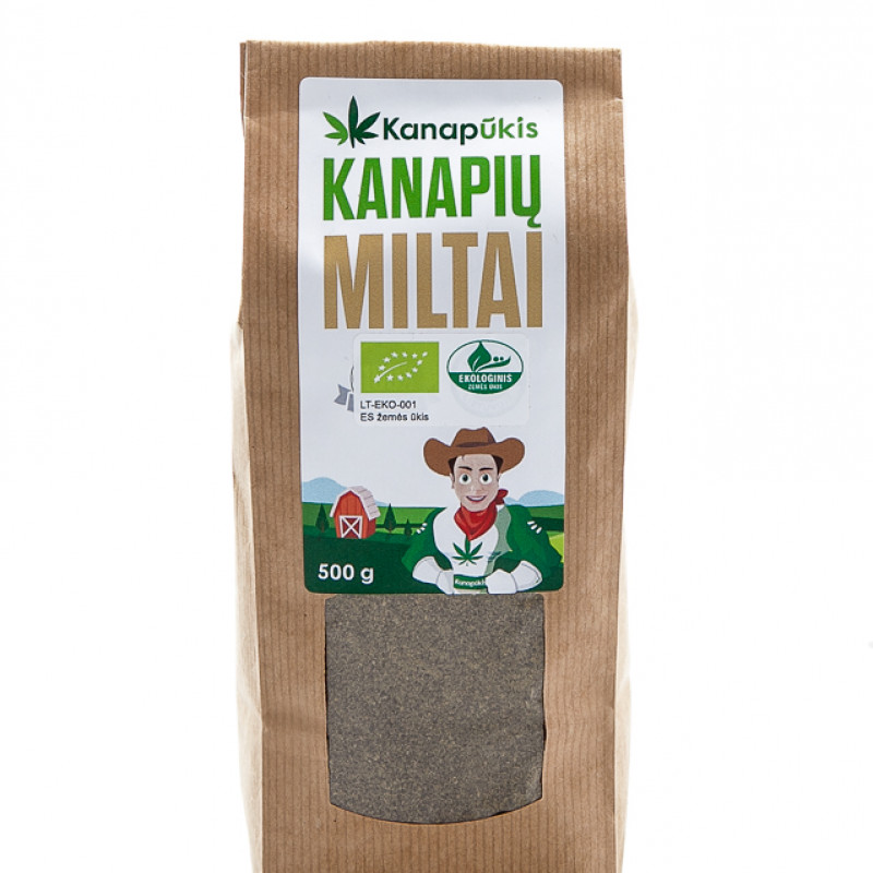 Ekologiški kanapių miltai 500 g