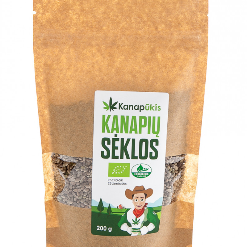 Ekologiškos kanapių sėklos 200 g